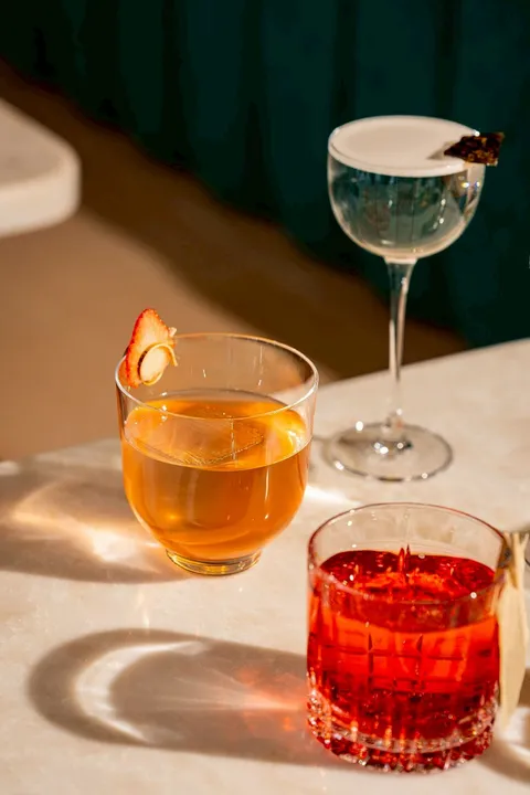 Koong Chae Nam Pla — Thai-style shrimp carpaccio beautifully plated